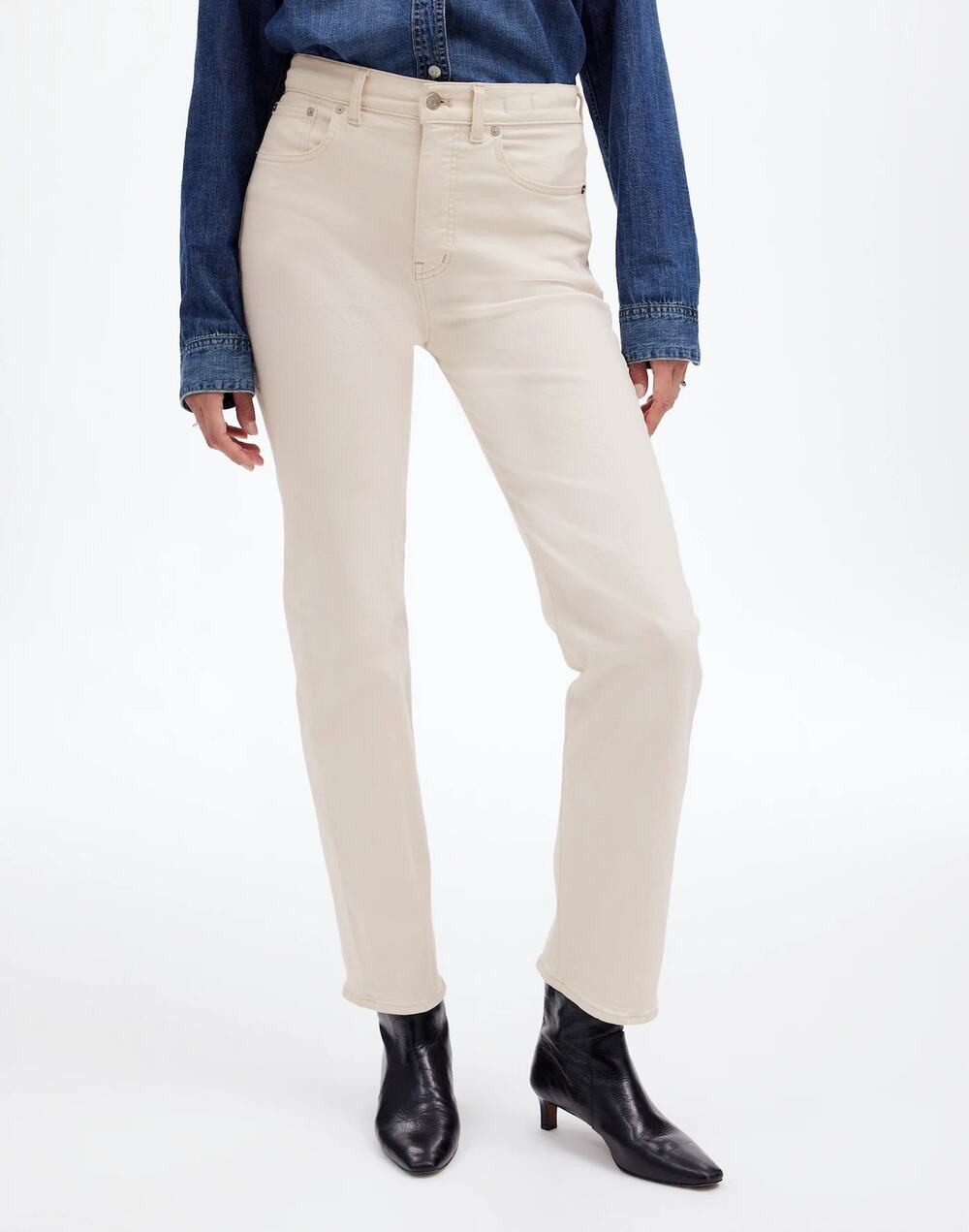 NWT Madewell Women's The '90s Straight Leg Jeans Vintage Canvas Size 31 Tall
